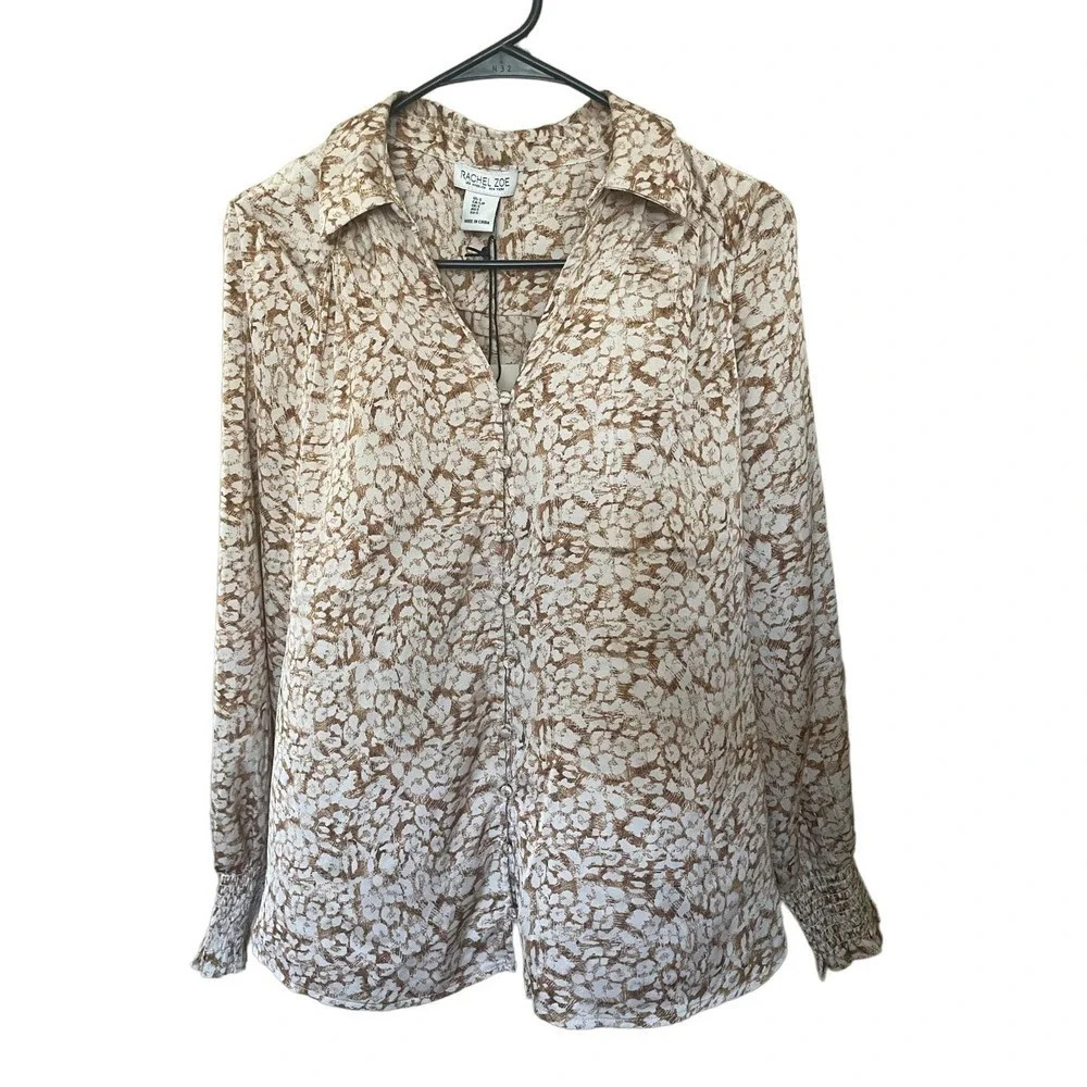 Rachel Zoe Leopard Button Up